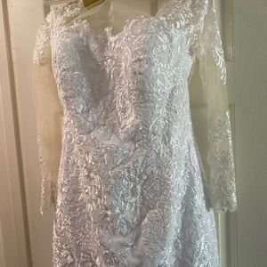 Custom made wedding gown